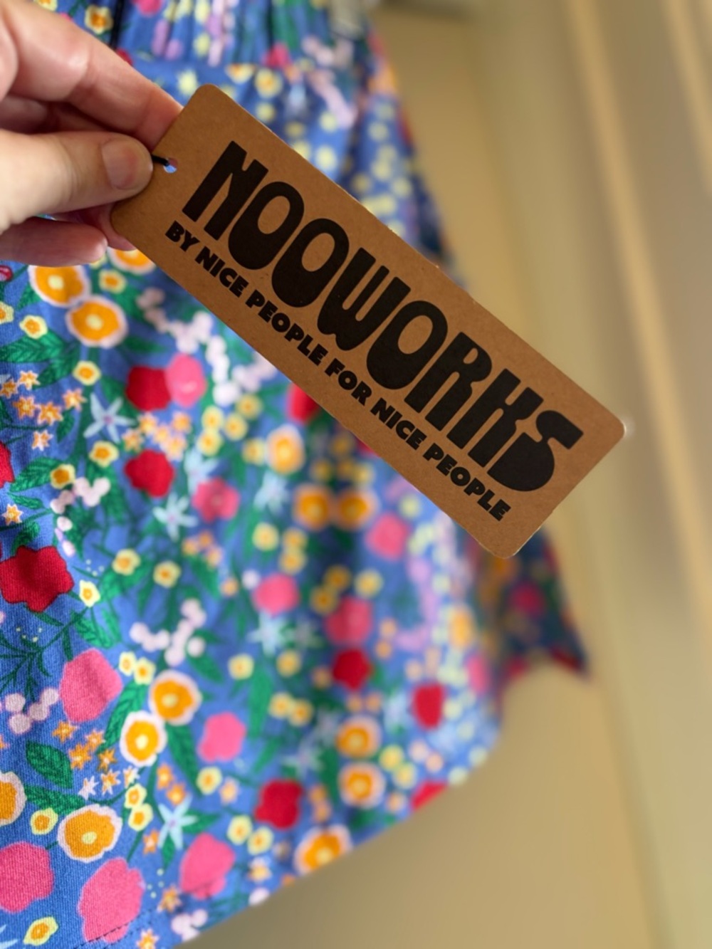 NWT Nooworks Purple Floral Cheeky Skort size Small 97% cotton 3% Lycra - Picture 2 of 10